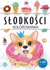 Słodkości kolorowanka - zdjęcie