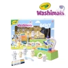 Crayola Figurki do malowania i mycia - zestaw zwierzątka 5 szt., flamastry zmywalne 8 szt., szczoteczka, basen Washimals Bluey 3+ - zdjęcie