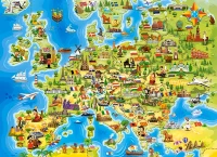 Puzzle 100 elementów. Mapa Europy, zdjęcie 2