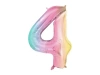 Balon foliowy 4 pastelowy tęczowy 86cm - zdjęcie