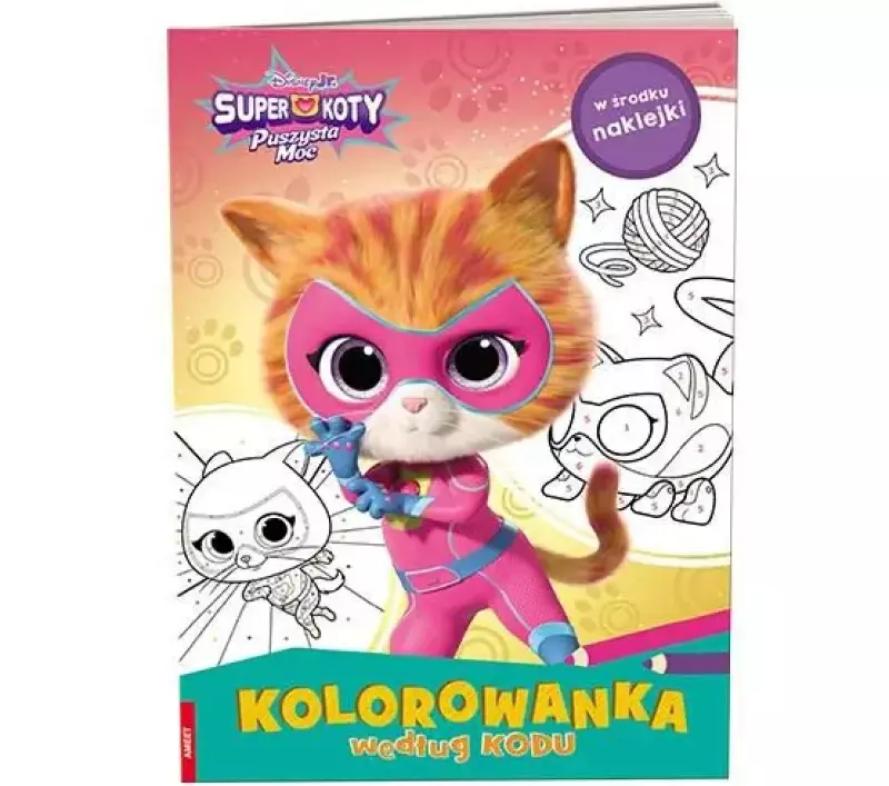 Disney SuperKoty Kolorowanka według kodu