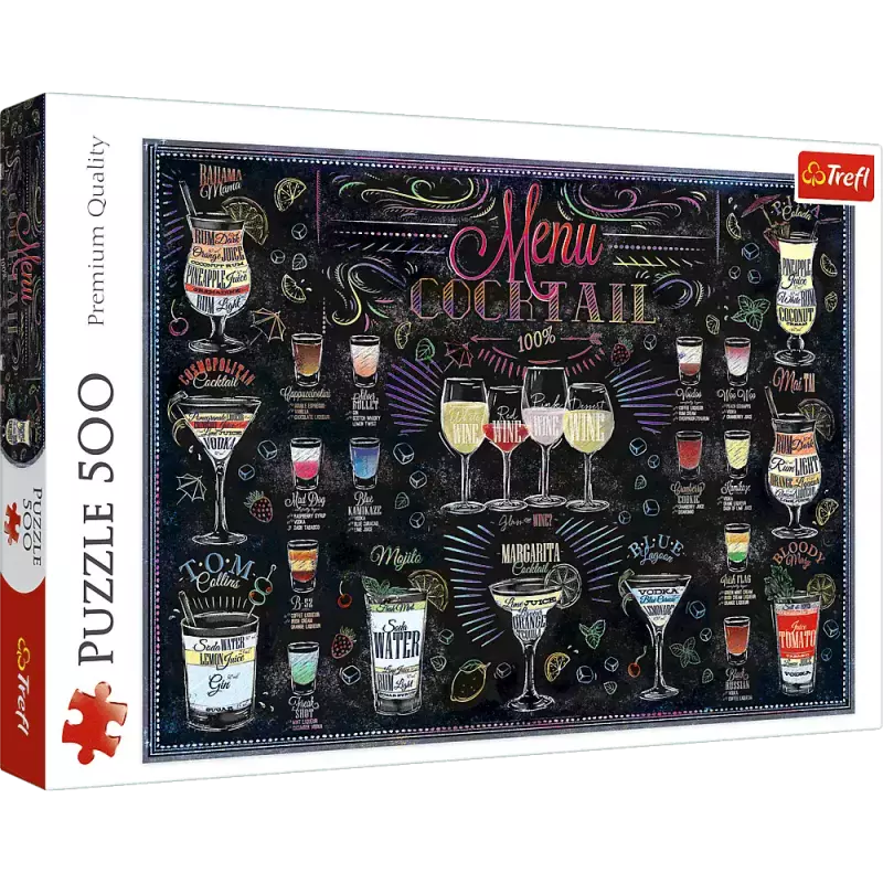 Puzzle 500 elementów. Karta drinków Puzzle 500 elementów. Karta drinków