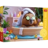 Puzzle 160 elementów. Kapibara w Spa - zdjęcie