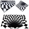 Chodnik Dywanik Mata Wycieraczka z Efektem 3D Iluzja Biała Dziura 60x40cm - zdjęcie