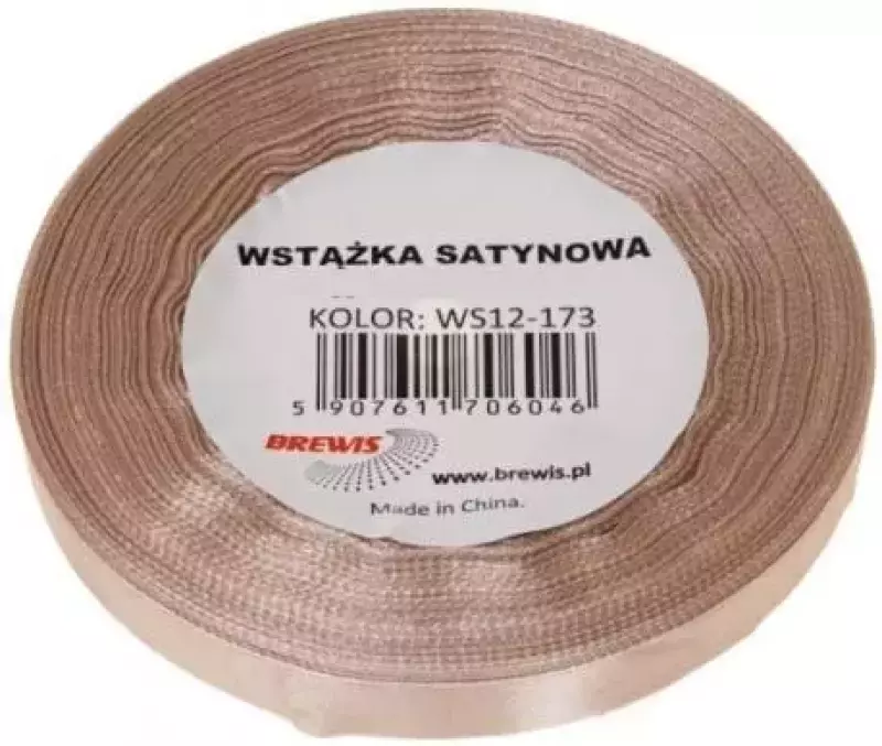 Wstążka satynowa migdałowa 38mm x 32m Wstążka satynowa migdałowa 38mm x 32m