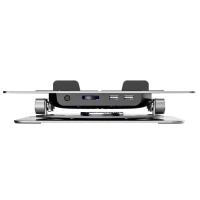 Podstawka Wozinsky WDCX-X16-AS CoolBase RGB chłodząca z obrotem 360° pod laptopa i tablet - srebrna, zdjęcie 3