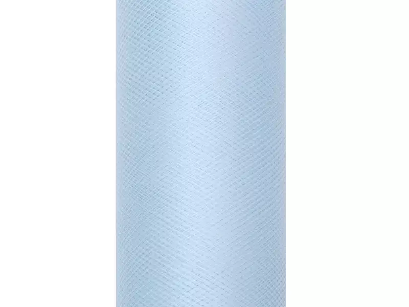 Tiul gładki, błękit, 0,15 x 9m (1 szt. / 9 mb.) Tiul gładki, błękit, 0,15 x 9m (1 szt. / 9 mb.)