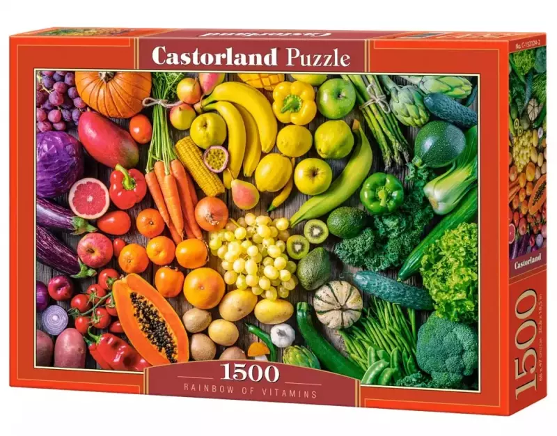 Puzzle 1500 elementów. Tęcza witamin Puzzle 1500 elementów. Tęcza witamin