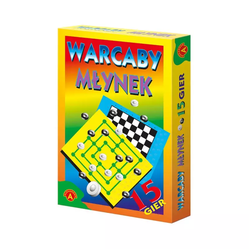 Warcaby. Młynek. 15 gier
