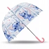 Parasolka przezroczysta automatyczna 48cm poliester Stitch D07153MC Kids Euroswan - zdjęcie