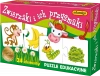 Zwierzaki i ich przysmaki. Układanka - zdjęcie