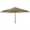 Parasol Ogrodowy Drewniany 250CM Składany Piaskowy - zdjęcie