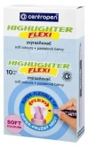 Zakreślacz FLEXI SOFT 8542 żółty pastel (10 szt) - zdjęcie