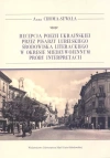 Recepcja poezji ukraińskiej przez pisarzy lubelskiego środowiska literackiego w okresie międzywojennym: próby interpretacji - zdjęcie