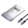 Kieszeń dyskowa Orico TX25C3 2,5" HDD/SSD USB-C 5Gb/s - przezroczysta - zdjęcie