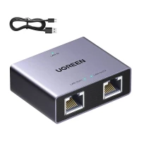 Adapter Ethernet UGREEN NW301 RJ45 1x2, zdjęcie 3
