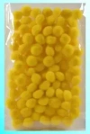 Pompony żółte 10mm100szt - zdjęcie