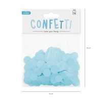 Konfetti papierowe 15 g - niebieskie, zdjęcie 3