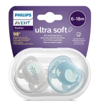Philips Avent Smoczek ortodontyczny Ultra Soft 6-18m 2szt SCF091/15, zdjęcie 2
