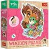 Puzzle drewniane 50 elementów. Rodzina Treflików. Wesoła Rodzina Treflików - zdjęcie