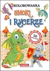Kolorowanka. Smoki i rycerze z naklejkami - zdjęcie