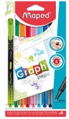 Cienkopis Graph Peps Deco 8 kolorów MAPED - zdjęcie
