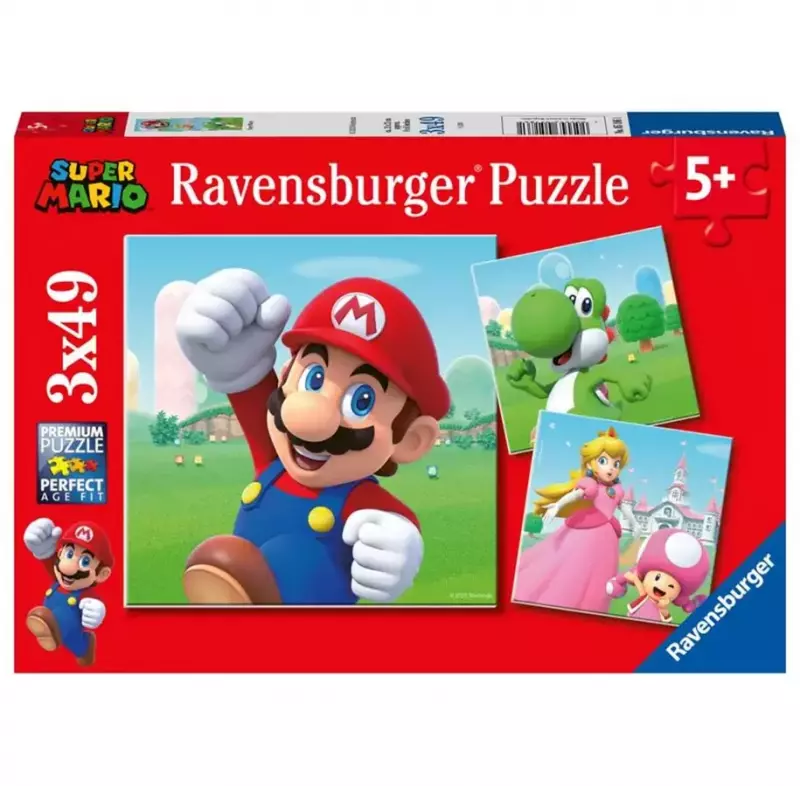 Puzzle 3x49 elementów. Super Mario Puzzle 3x49 elementów. Super Mario