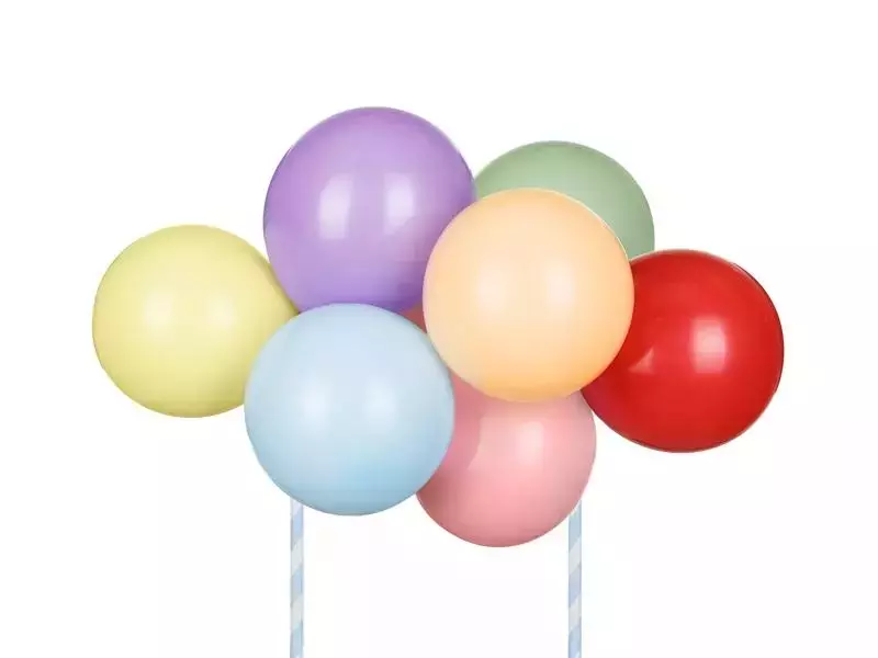 Balonowy topper na tort tęcza 29cm Balonowy topper na tort tęcza 29cm