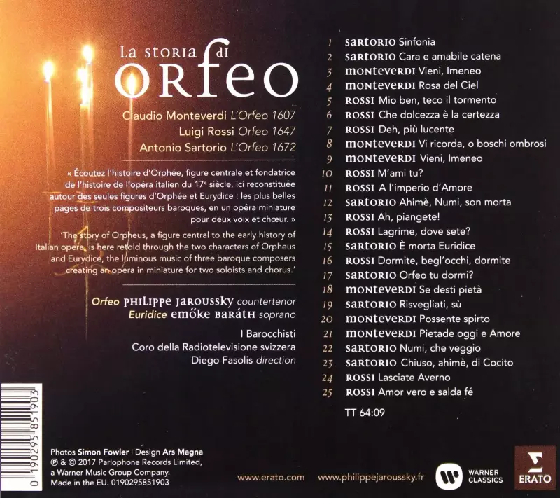 La Storia di Orfeo La Storia di Orfeo