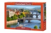 Puzzle 500 elementów. Widok mostów w Pradze - zdjęcie