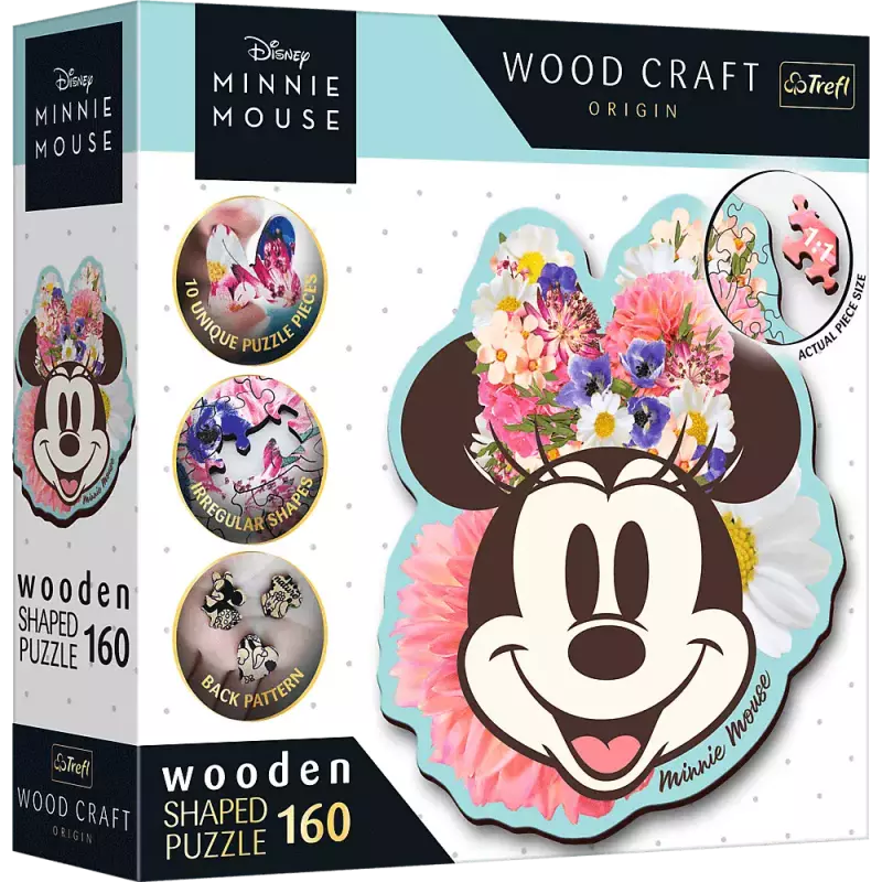 Puzzle 160 elementów. Stylowa Myszka Minnie