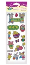 Naklejki wypukłe Happy Easter mix 14szt - zdjęcie