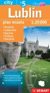 Lublin +5. Plan miasta 1:20 000 - zdjęcie