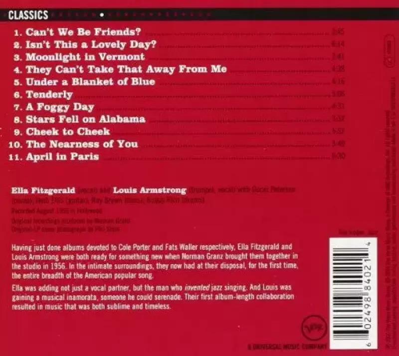 Ella And Louis, CD