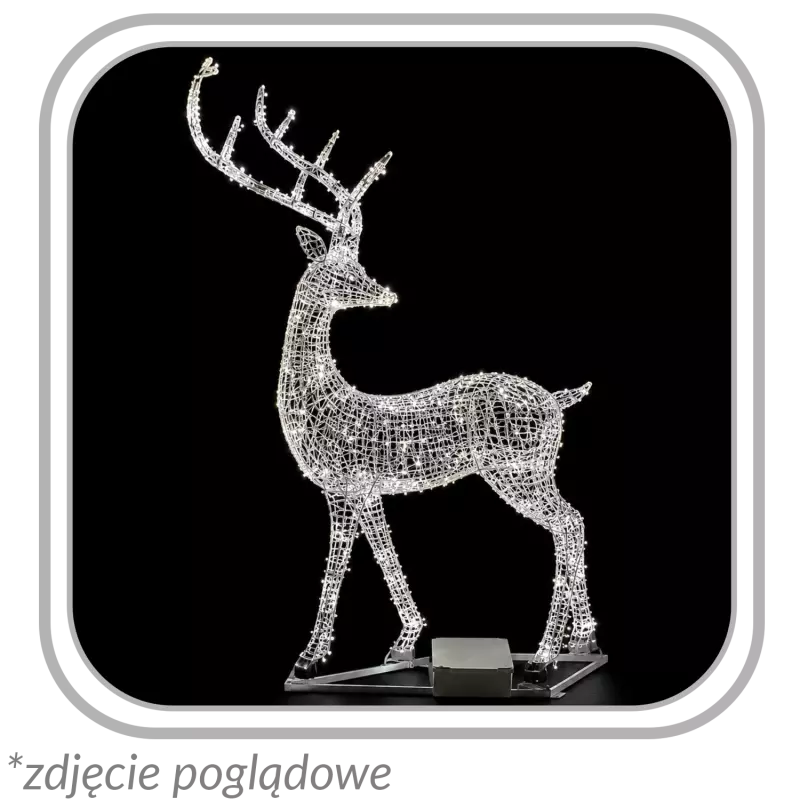 Dekoracja Świąteczna 3D - Renifer "Comet" Led 2,5 M Dekoracja Świąteczna 3D - Renifer "Comet" Led 2,5 M