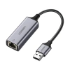 Adapter UGREEN MC209 USB 3.0-RJ45 Gigabit Ethernet (szary) - zdjęcie