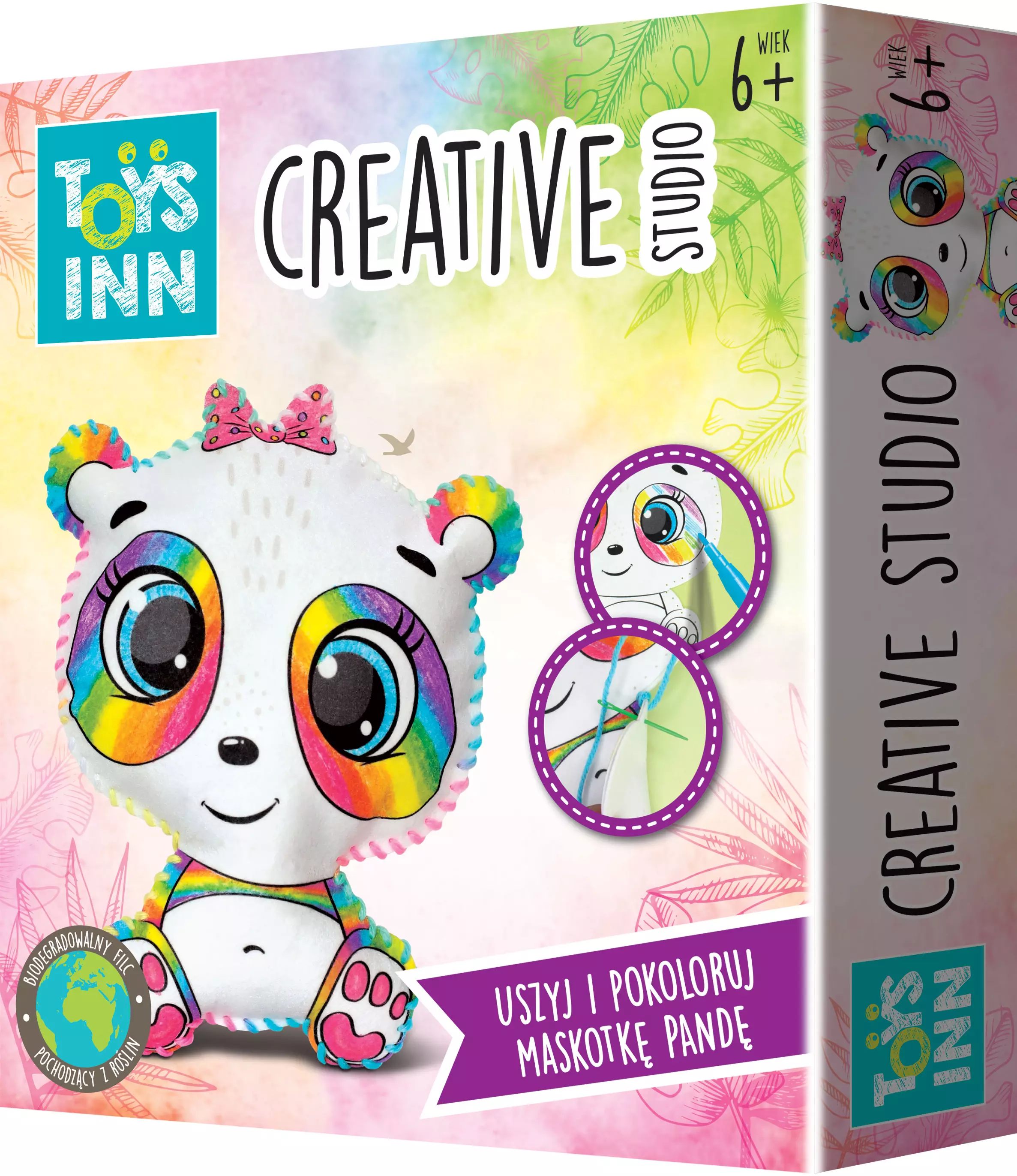 Panda - szycie i kolorowanie Creative Studio - Zabawki