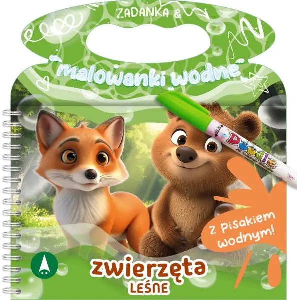 Zadanka & malowanki wodne. Zwierzęta leśne - Książki