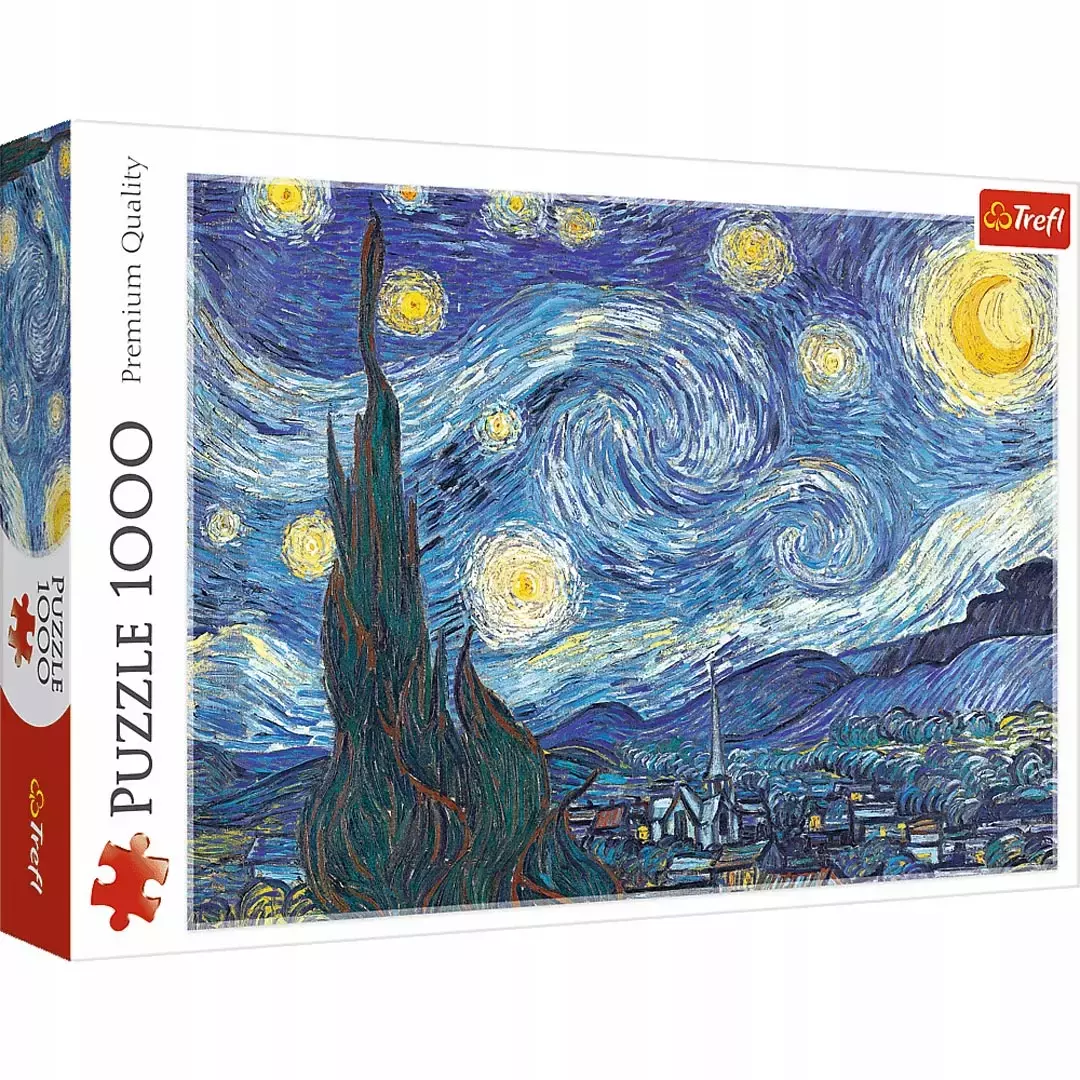 Puzzle 1000 elementów. Gwiaździsta noc, Vincent van Gogh - Puzzle