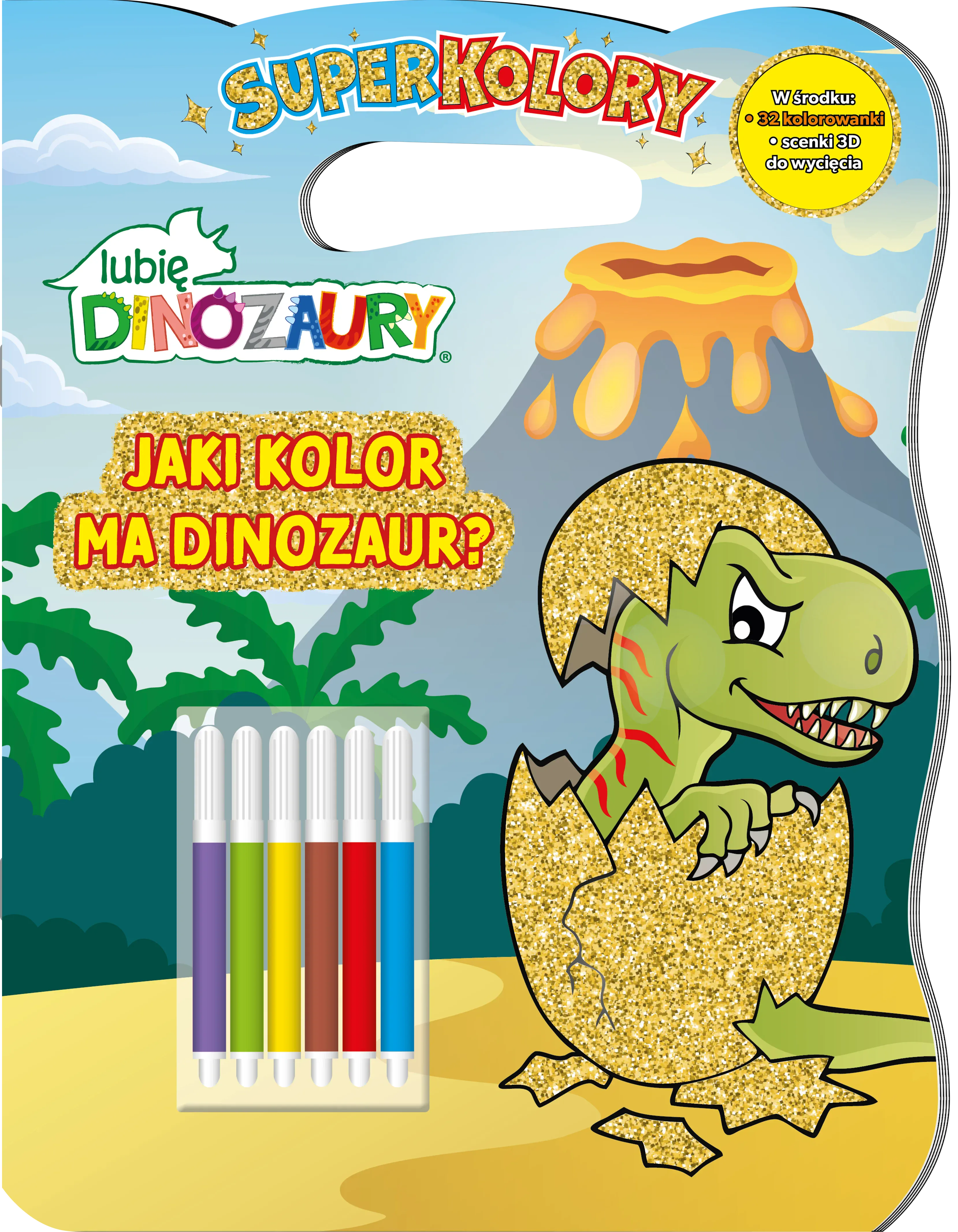 Jaki kolor ma dinozaur? Lubię Dinozaury. Superkolory - Książki