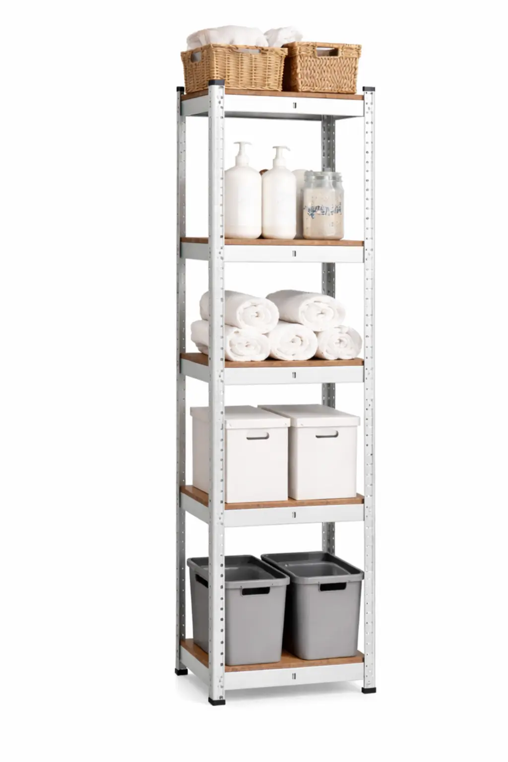 Regał 5-Poziomowy 180 x 40 x 40 cm Udźwig Półki: 175 Kg - Elektronika i akcesoria