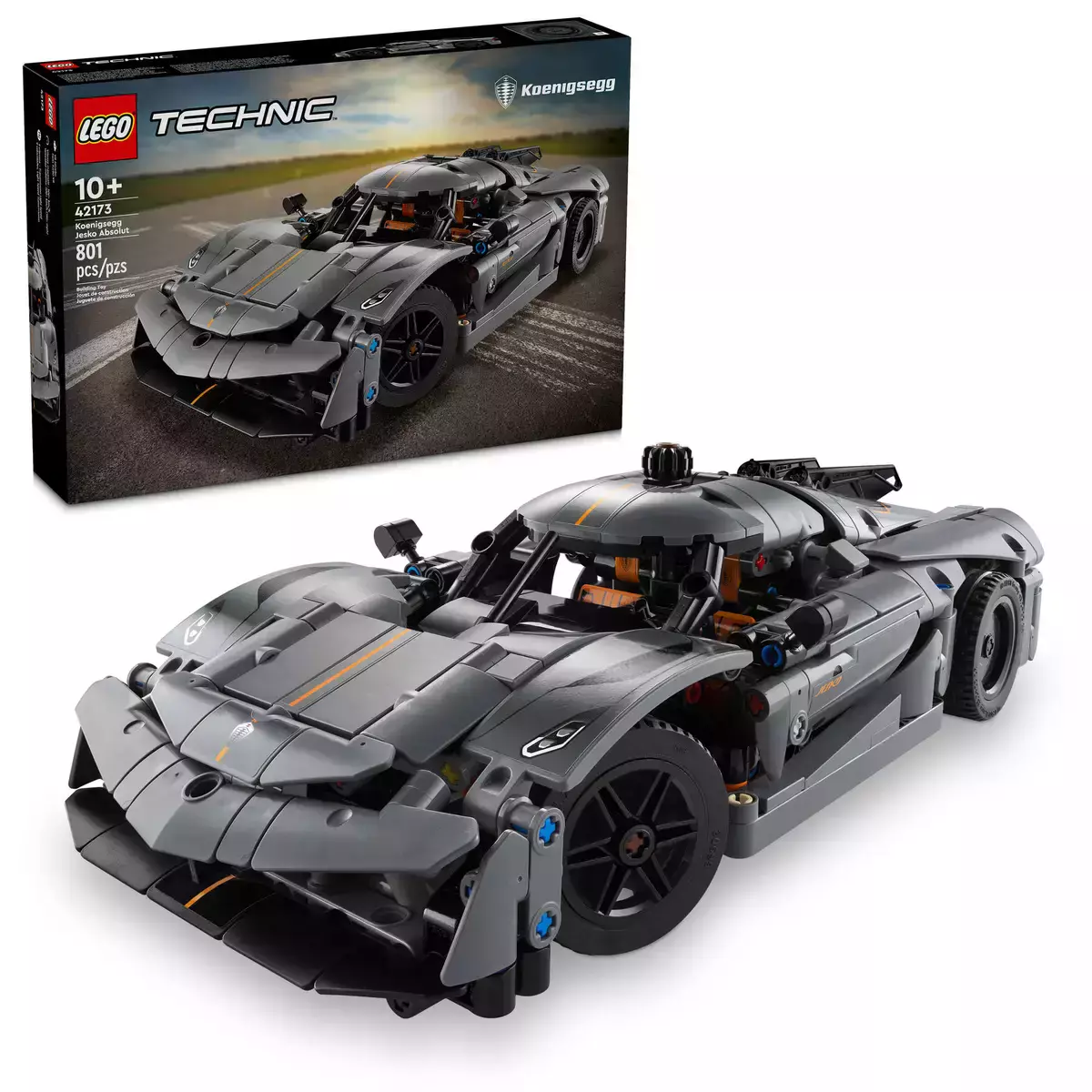 LEGO Technic Szary hipersamochód Koenigsegg Jesko Absolut 42173 - Zabawki