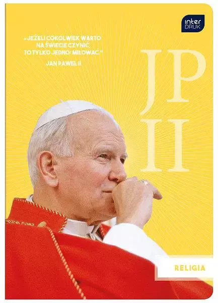 Zeszyt A5 32 kratka UV Religia JPII / Franciszek, cena za 1 szt - Papiernicze i szkolne