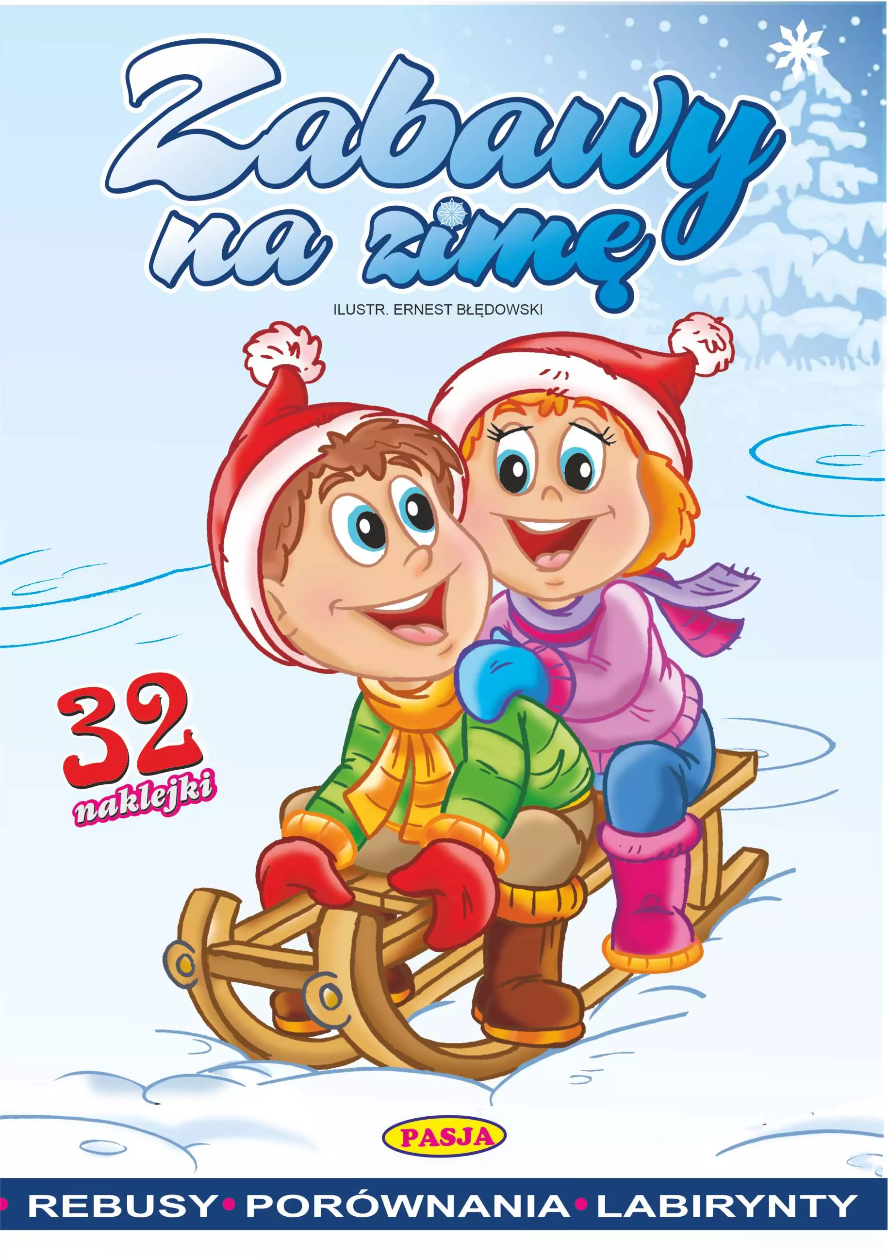 Zabawy na zimę. Kolorowanka - Książki