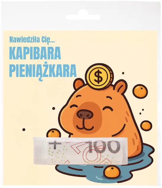 Prezentownik Kapibara pieniążkara - Papiernicze i szkolne