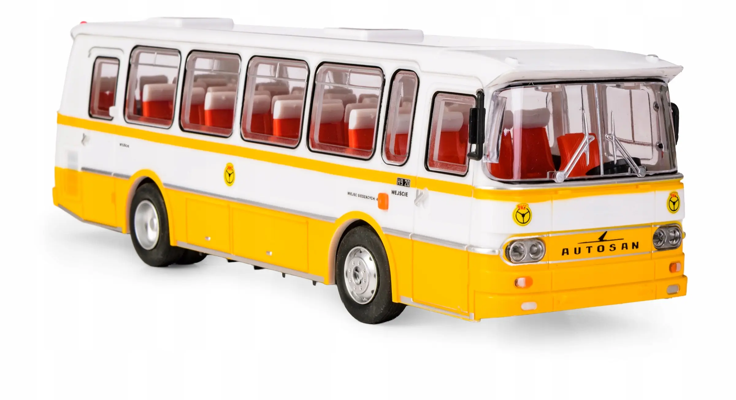 Autosan PRL Daffi 1:43 Żółty Model Autobusu - Zabawki