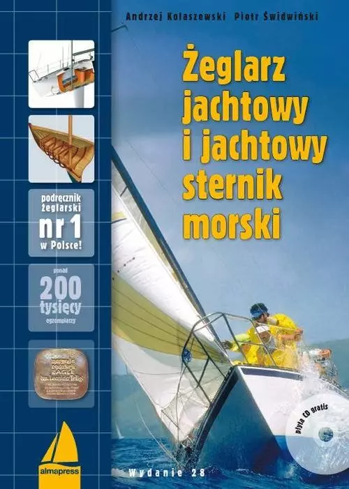Żeglarz jachtowy i jachtowy sternik morski + CD, wydanie 28 - Książki