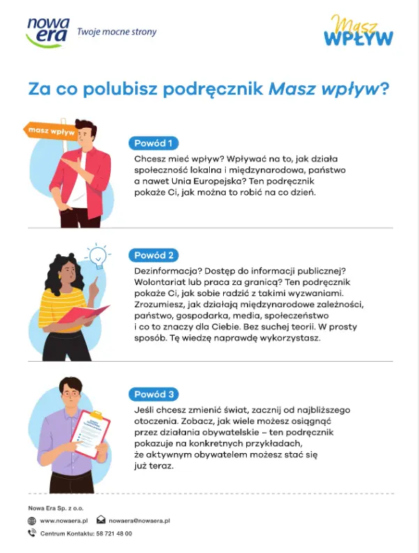 Masz wpływ. Edukacja obywatelska. Podręcznik dla liceum i technikum, część 2 - Książki