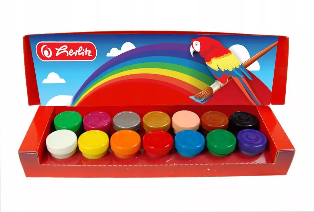 Farby plakatowe 14 kolorów, Premium - Papiernicze i szkolne