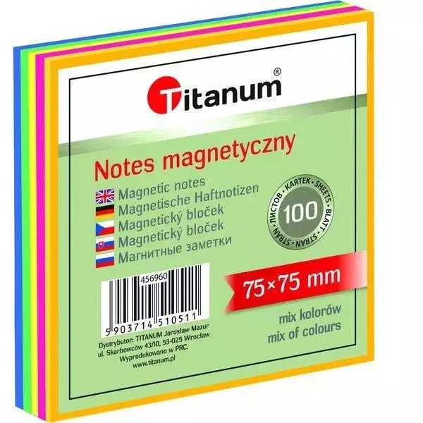 Notes elektorstatyczny 75x75mm 100K mix kolorów - Papiernicze i szkolne